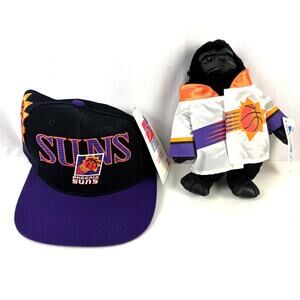 Vintage Phoenix Suns Snapback & Gorilla Plush NBA Licensed NWT 90s Lot